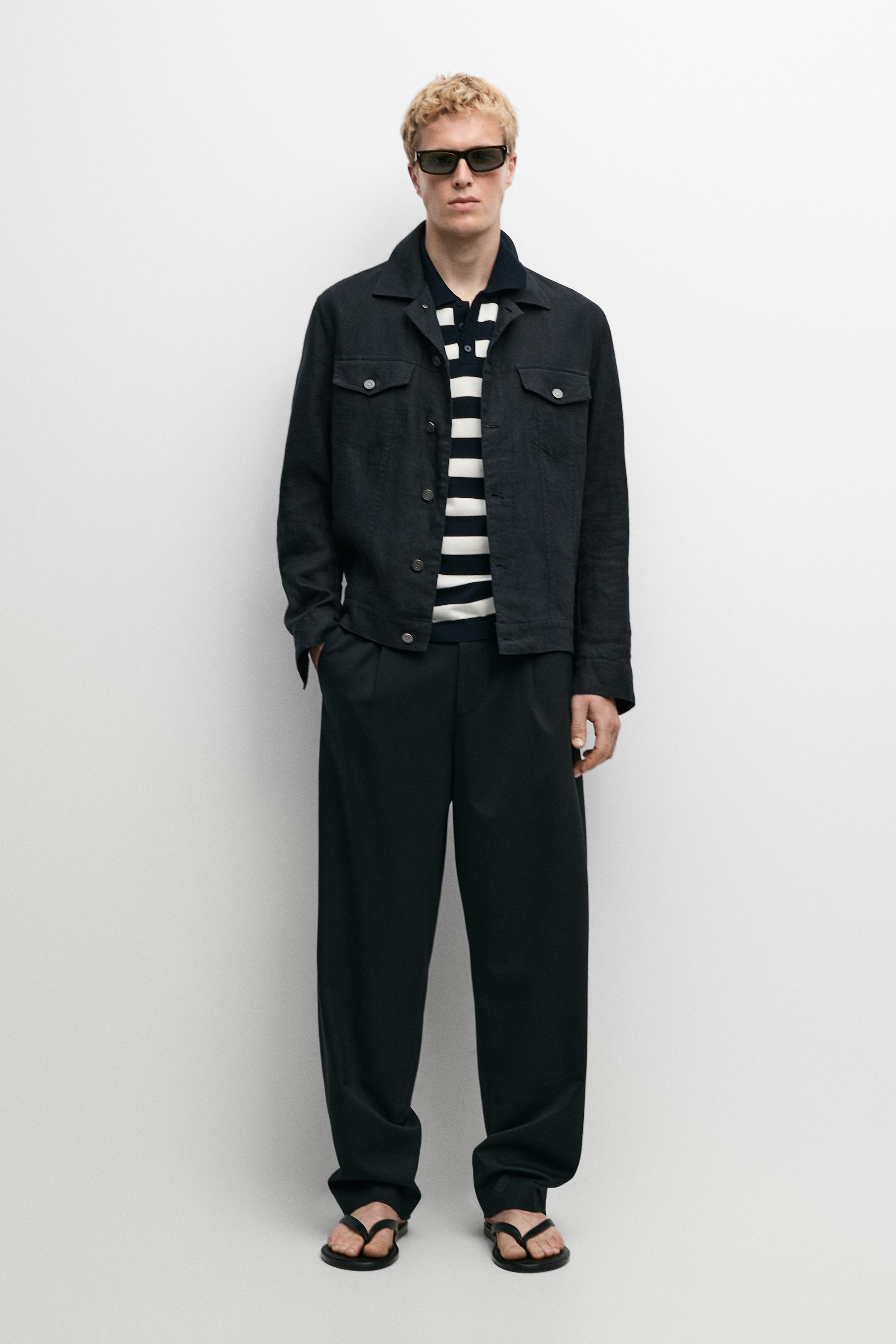 wool blend cool darted pants